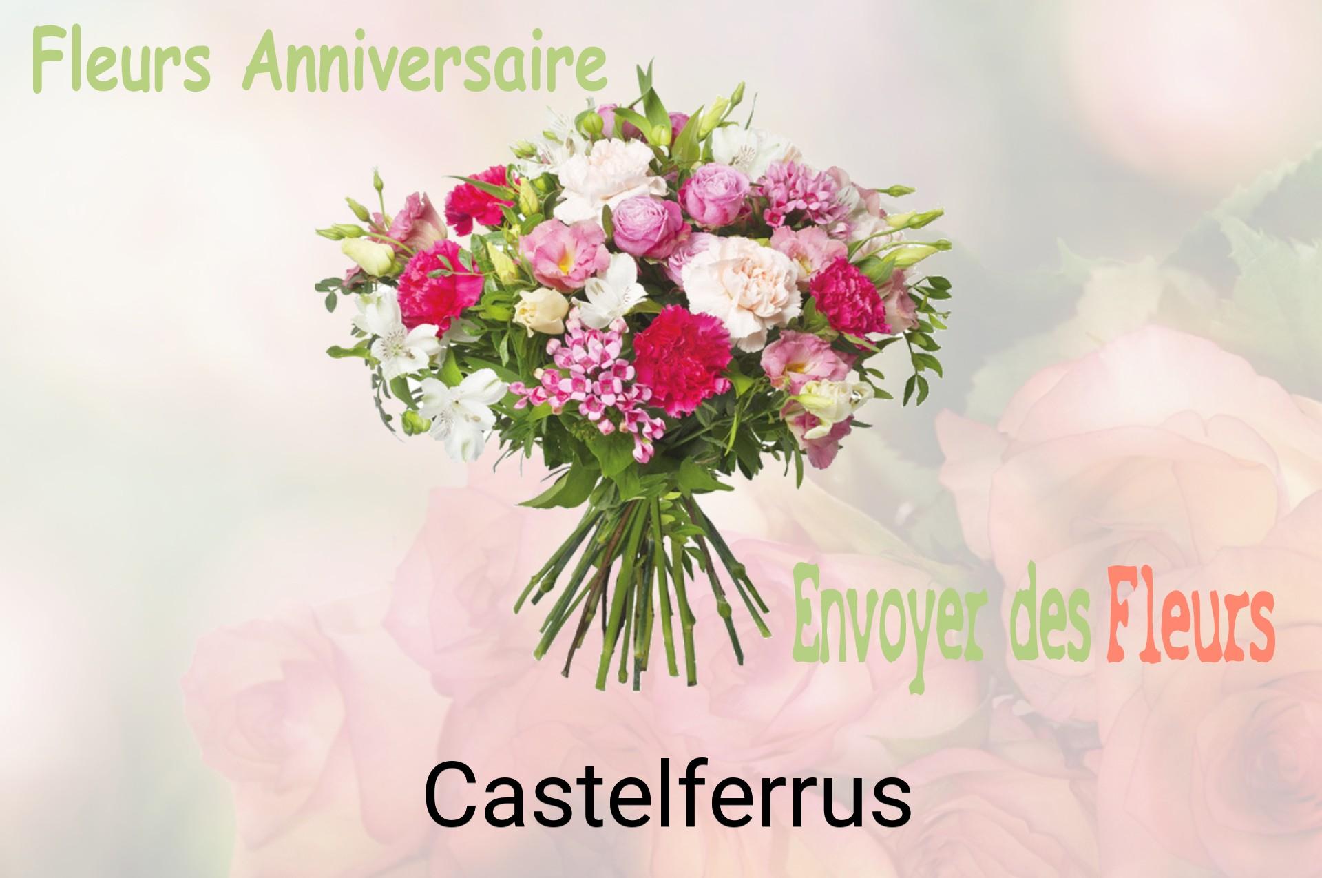 Bouquet de fleurs d’anniversaire livré à Castelferrus